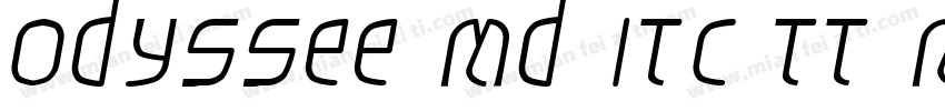 Odyssee Md ITC TT MediumItalic字体转换